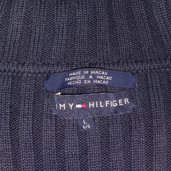 Tommy Hilfiger navy Turtleneck Sweater - Picture 3 of 5